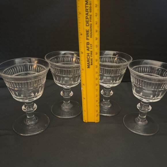 Waterford Collection by Duncan Miller Footed Liquior Cocktail Glasses Set of 4 - Picture 9 of 9